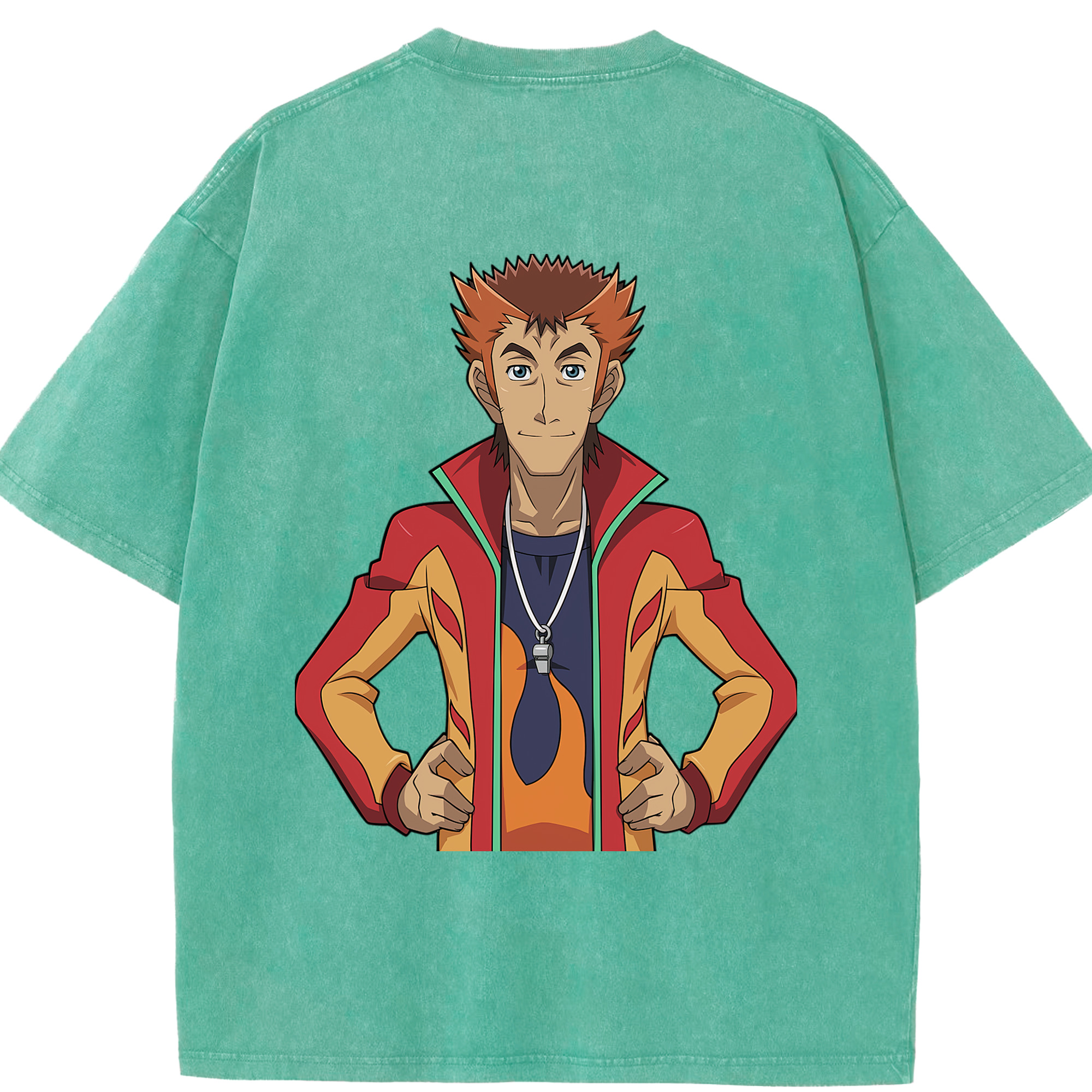 （画像用） 遊☆戯☆王 Yu-Gi-Oh! 綿100% ヴィンテージ風 半袖Tシャツ（背面プリント）